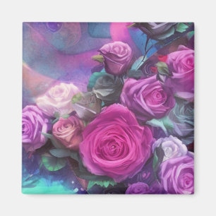 Beautiful bouquet of roses magnet