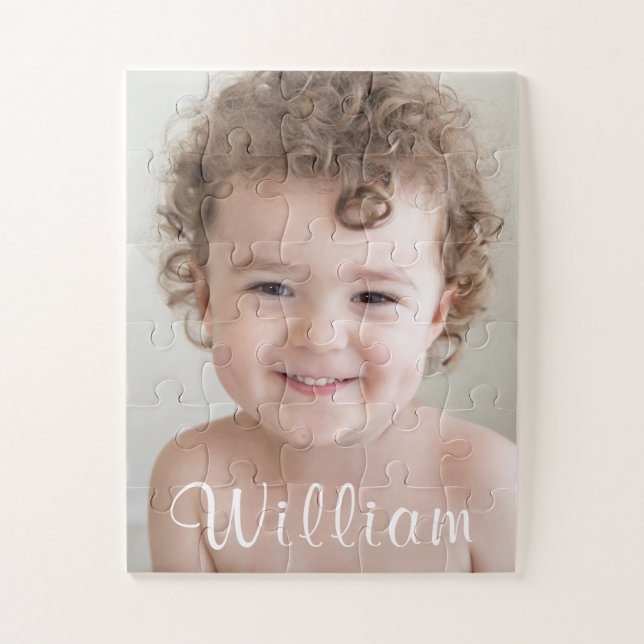 Beautiful Boy Toddler Baby Photo Large Piece Jigsaw Puzzle (Vertical)