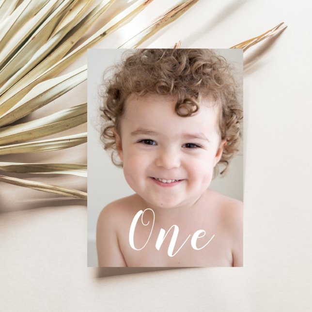 Beautiful Boys 1st Birthday Party Photo & Script Invitation (Creator Uploaded)