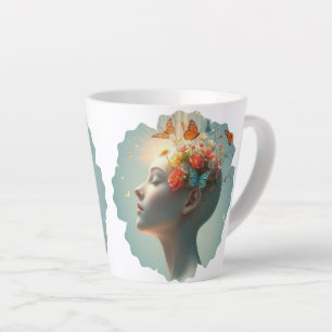 Beautiful Brain Blooms Differently Lady Coffee Mug