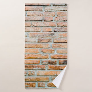 Beautiful brick wall Old classicabstract, architec Bath Towel