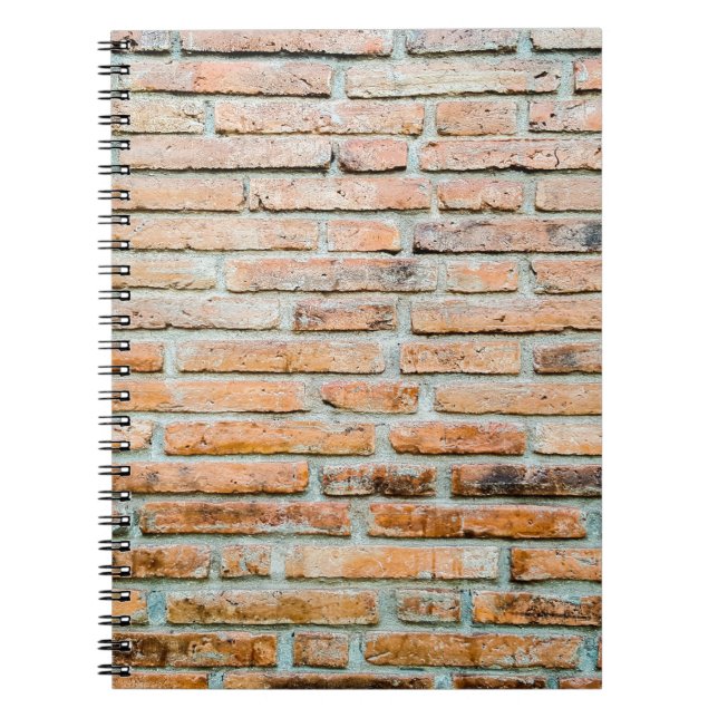 Beautiful brick wall Old classicabstract, architec Notebook (Front)