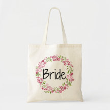 Beautiful Bride Floral Tote