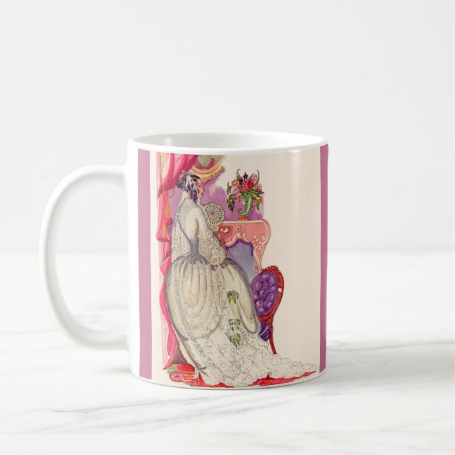 beautiful bride in a beautiful gown coffee mug (Left)
