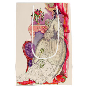 beautiful bride in a beautiful gown medium gift bag