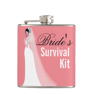 Beautiful Bride Survival Kit Hip Flask