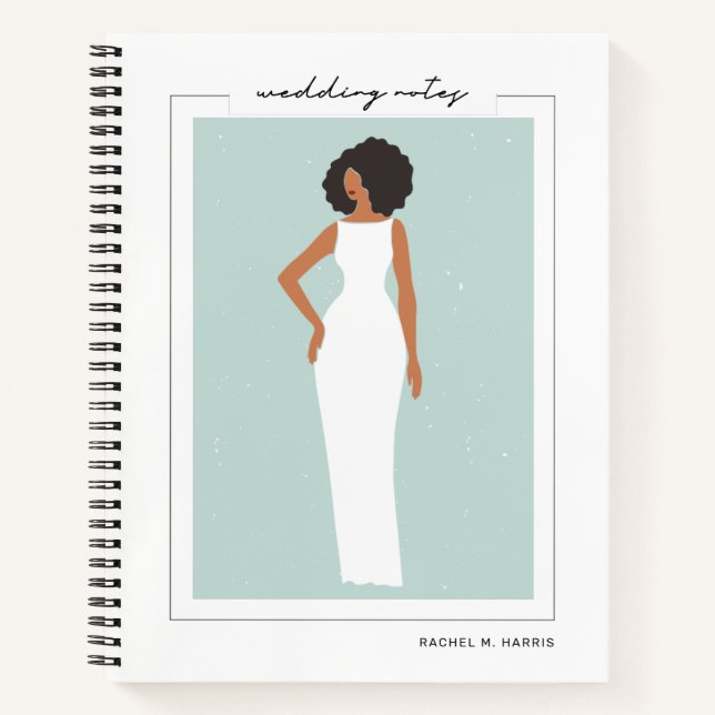 Beautiful Bride To Be Wedding Planning Notebook (Front)