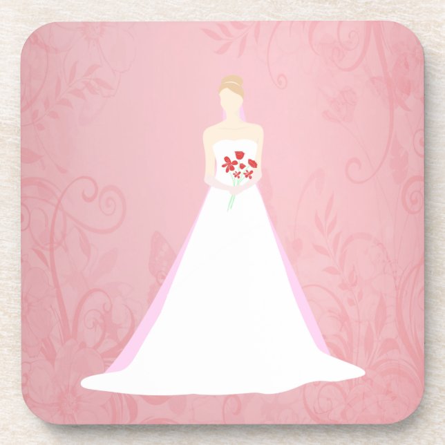 Beautiful Bride Wedding Coaster (Front)