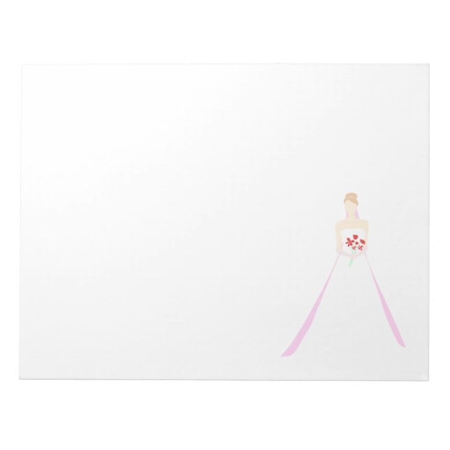 Beautiful Bride Wedding Notepad (Front)