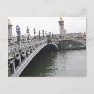 Beautiful Bridge in Paris, France Postcard