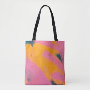 Beautiful bright colorful street art graffiti back tote bag