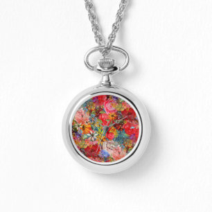 Beautiful Bright Colourful Abstract Floral Pattern Watch
