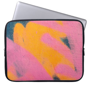 Beautiful bright colourful street art graffiti bac laptop sleeve