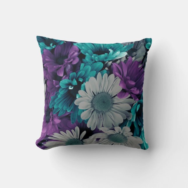 Beautiful Bright Floral Cushion (Front)