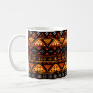 Beautiful Bright Multi-Colour Aztec Pattern Coffee Mug