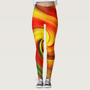 Beautiful bright swirl leggings