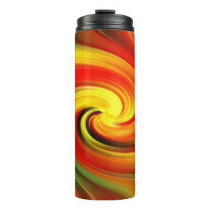 Beautiful bright swirl thermal tumbler