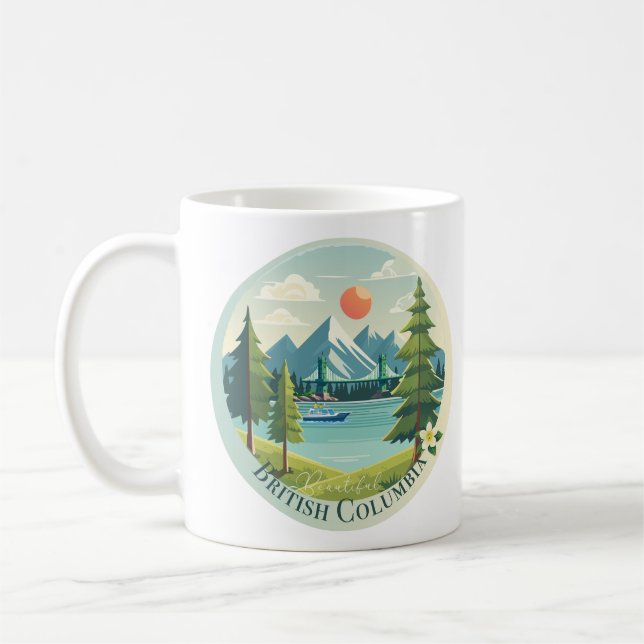 Beautiful British Columbia Coffee Mug (Left)