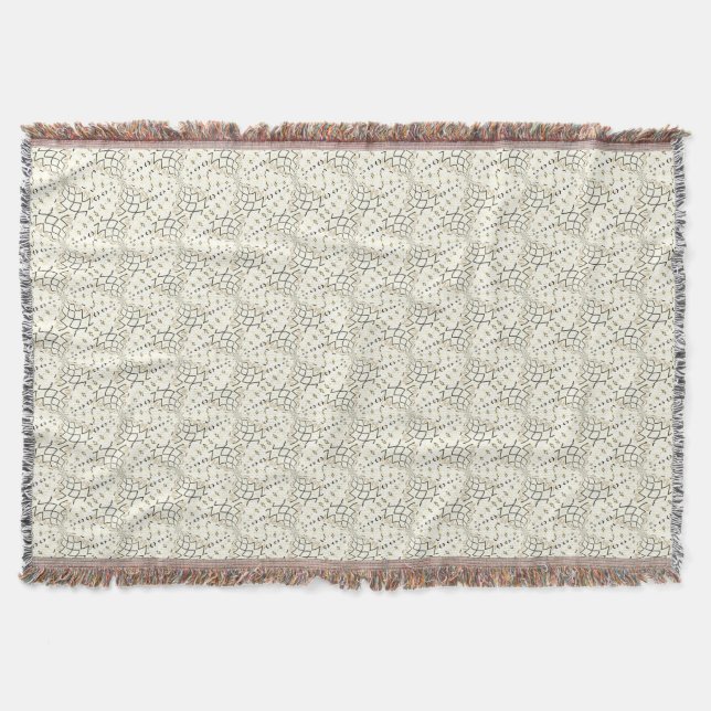 Beautiful Brown Abstract Pattern  Throw Blanket (Front)