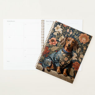 Beautiful Brown Dachshund Dachshund Portrait Planner