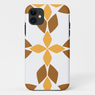 beautiful brown floral pattern iPhone 11 case