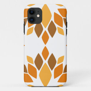 beautiful brown floral pattern iPhone 11 case