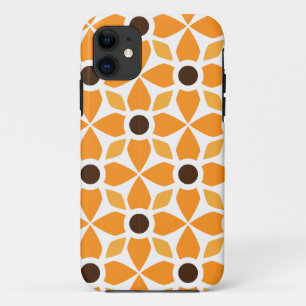 beautiful brown floral pattern iPhone 11 case