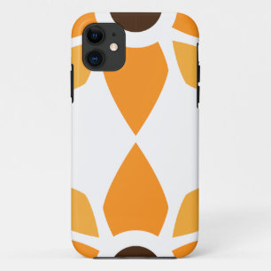 beautiful brown floral pattern iPhone 11 case