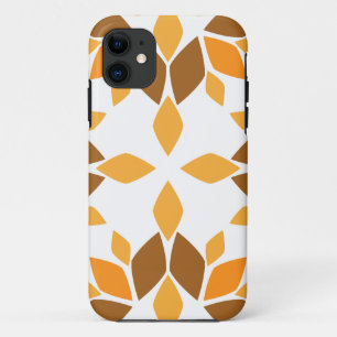 beautiful brown floral pattern iPhone 11 case
