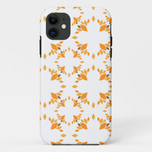 beautiful brown floral pattern iPhone 11 case