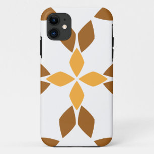 beautiful brown floral pattern iPhone 11 case