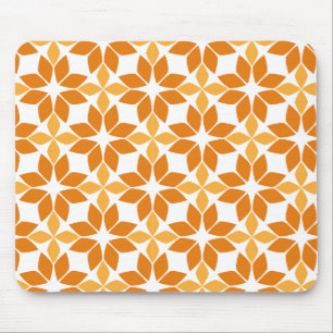 beautiful brown floral pattern mouse pad