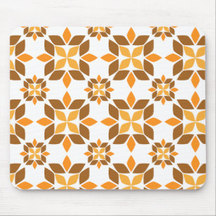 beautiful brown flower petal pattern mouse pad