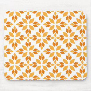 beautiful brown flower petal pattern mouse pad