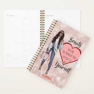 Beautiful Brown Hair Girl Planner