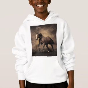 Beautiful brown horse throw pillow