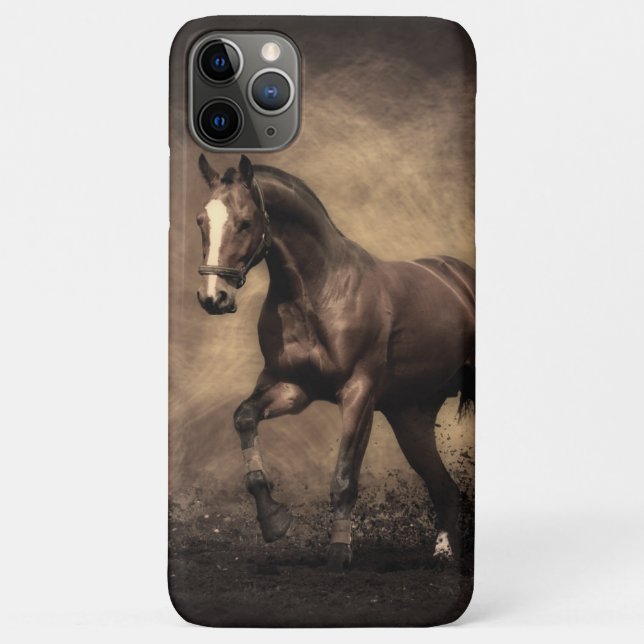Beautiful brown horse throw pillow Case-Mate iPhone case (Back)
