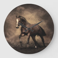 Beautiful brown horse throw pillow