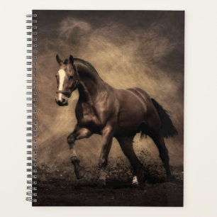 Beautiful brown horse throw pillow planner
