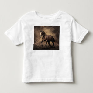 Beautiful brown horse throw pillow toddler T-Shirt