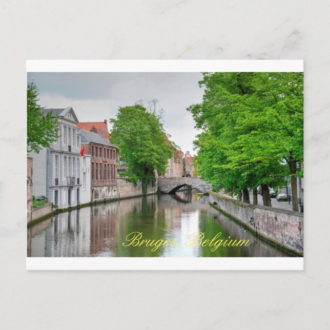Beautiful Bruge Canal Postcard (Front)