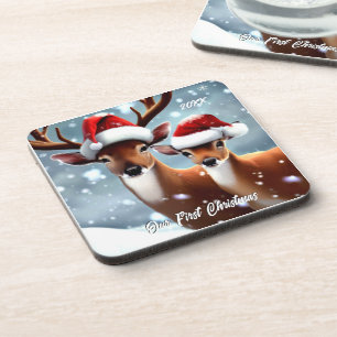Beautiful Buck and Doe Coaster