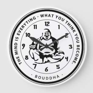 Beautiful Buddha-inspired wall clock