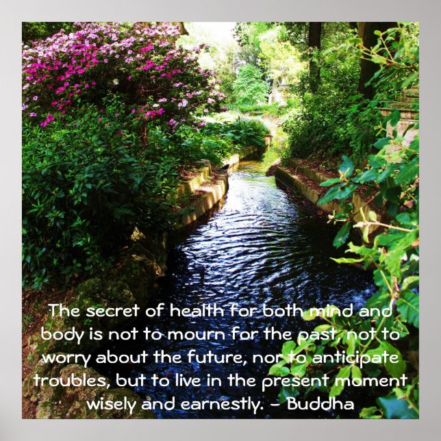 Beautiful Buddhist Quote about health and wellness Poster (Front)