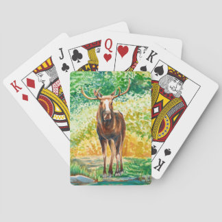 Beautiful Bull Moose Playing Cards