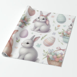 Beautiful Bunnies and Easter Eggs Wrapping Paper