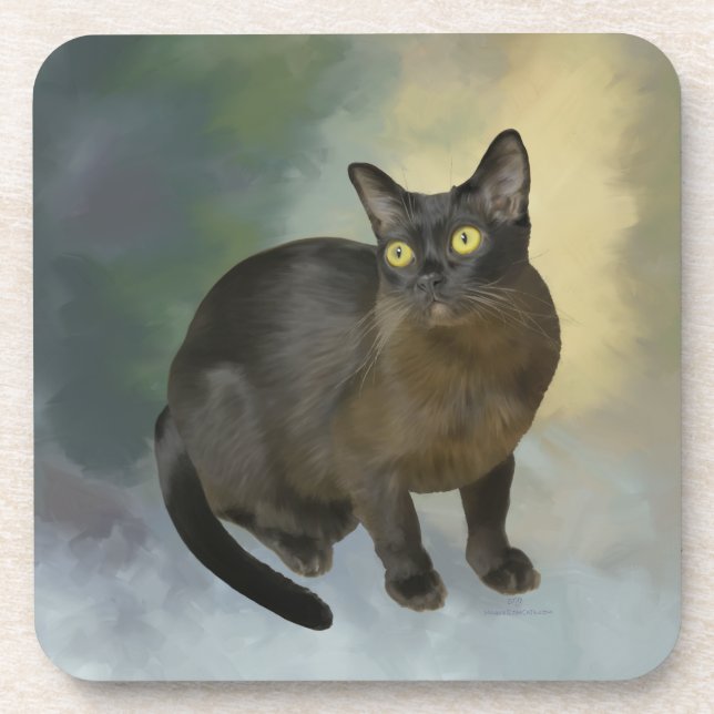 Beautiful Burmese Coaster (Front)