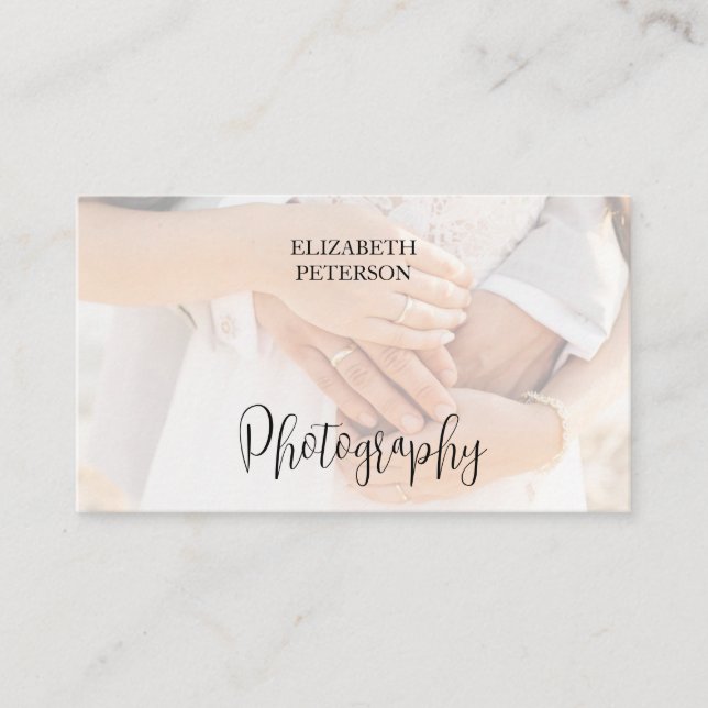 Beautiful business card for photographer (Front)
