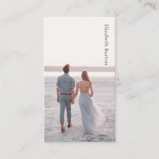 Beautiful business card for wedding photographer (Front)