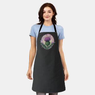 Beautiful But Prickly Vintage Thistle Apron